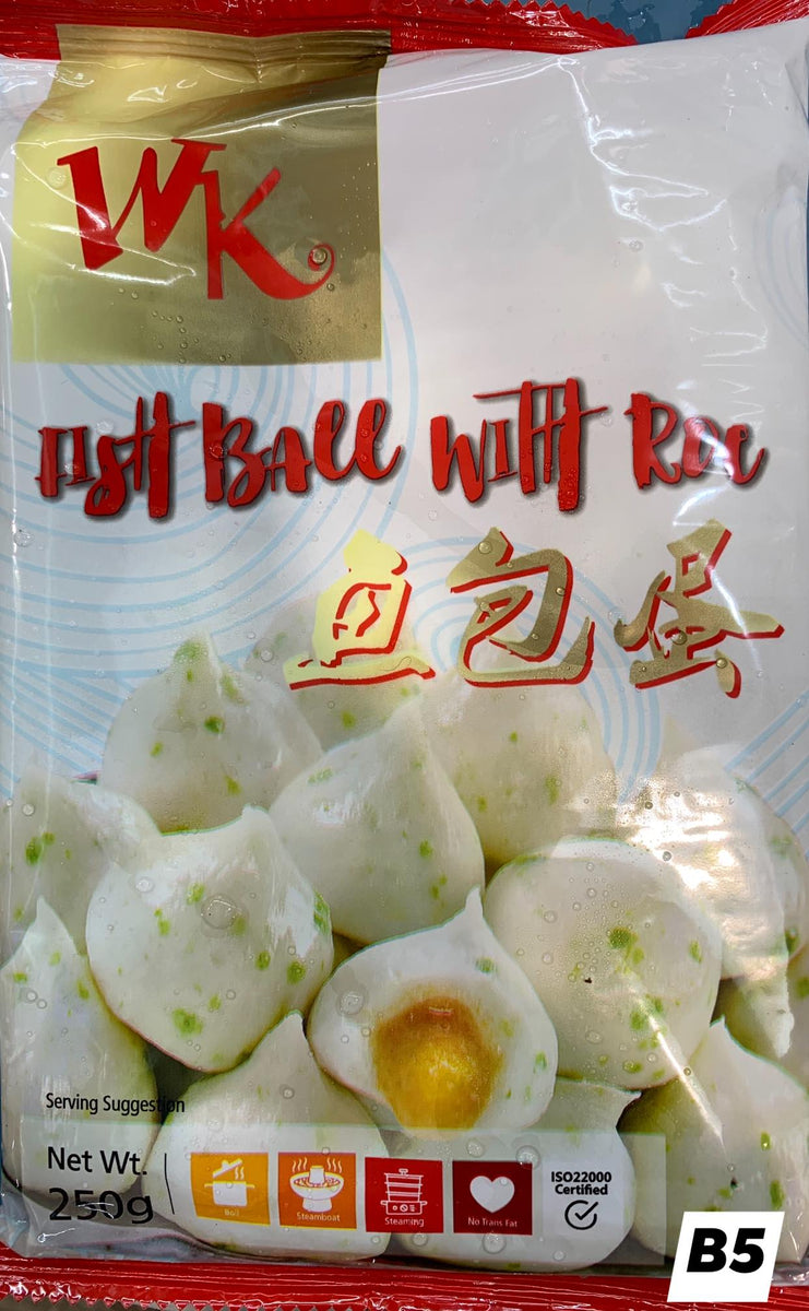 Fish Roe Ball Fish Balls with Roe – Ah Kiat Frozen Food