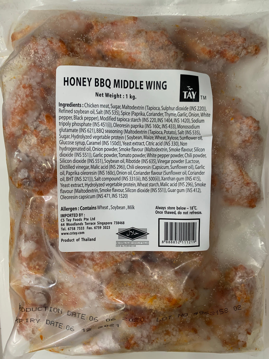 Honey BBQ Middle Wing